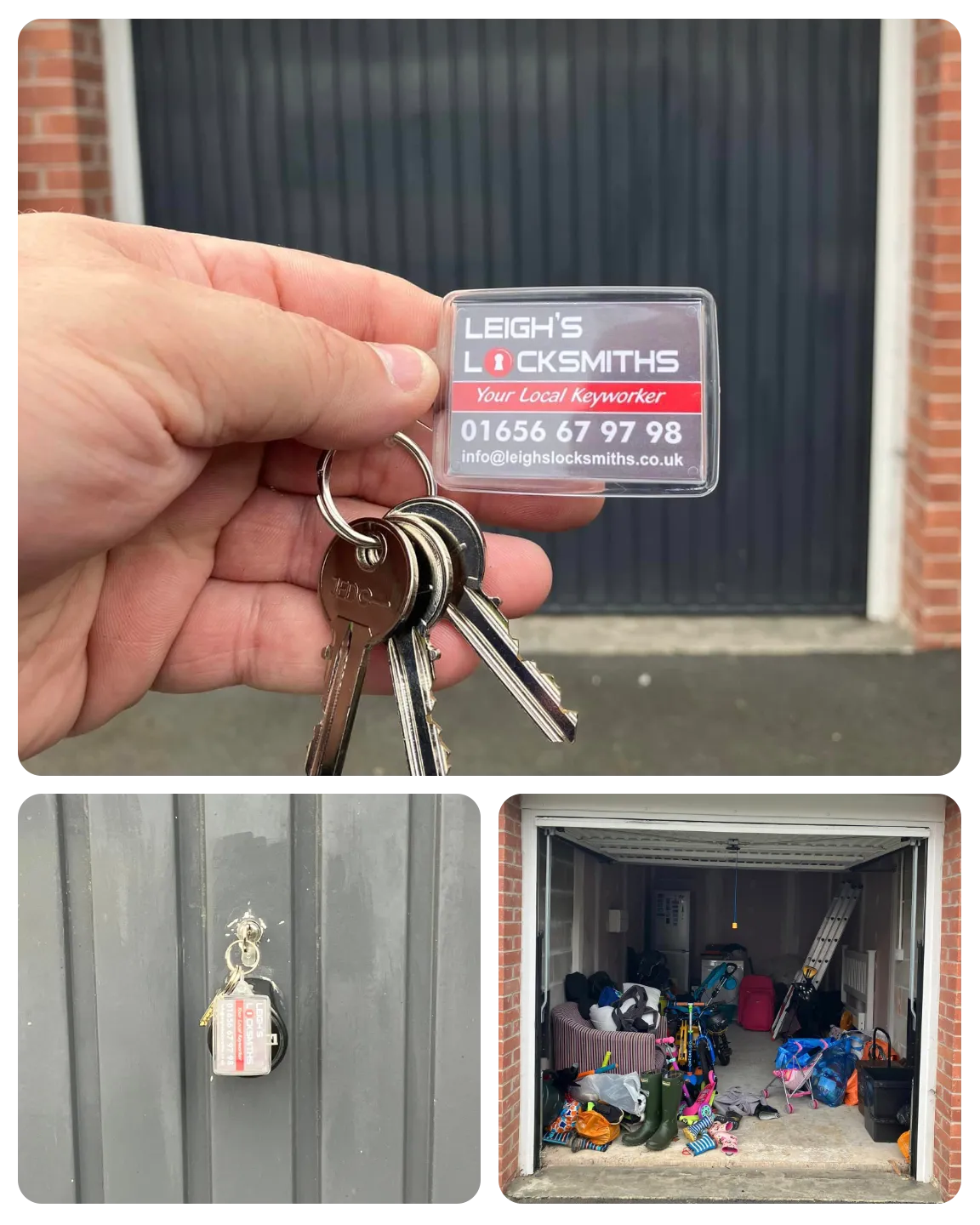 Mislaid garage door keys fix by Leigh’s Locksmiths Bridgend
