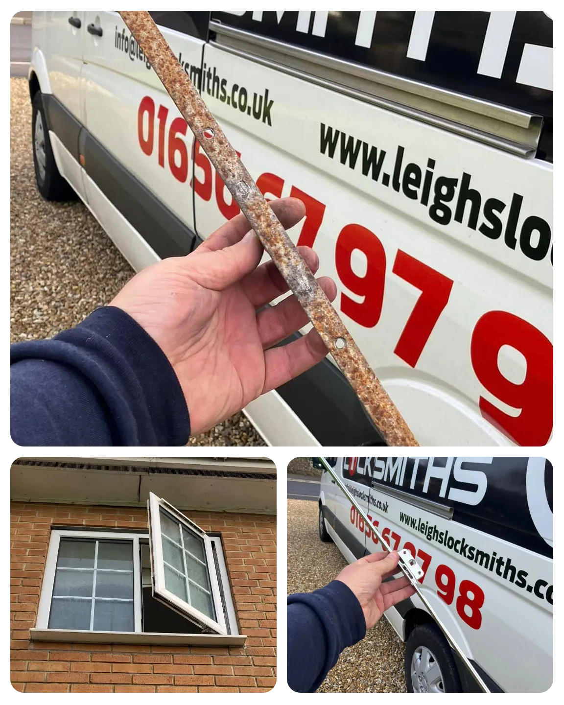 Leigh’s Locksmith challenge with sealed window in Margam