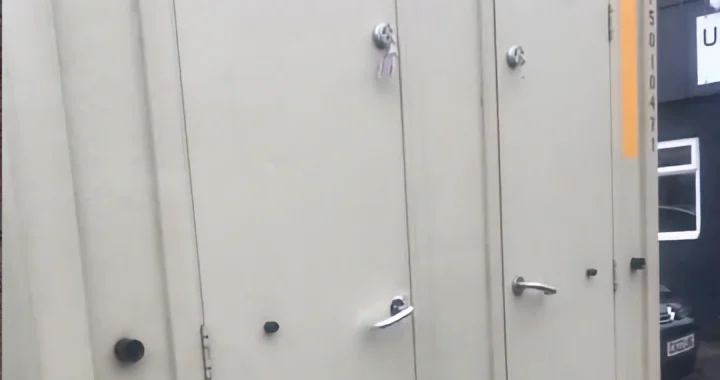 portable toilets locks