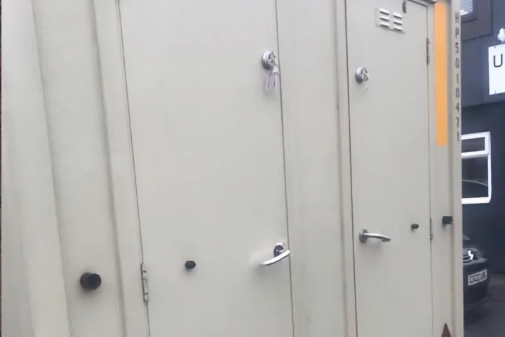portable toilets locks