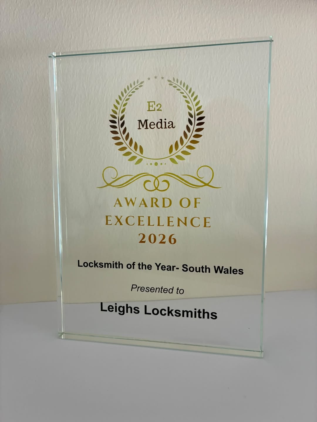 Leighs Locksmiths Named 'Locksmith of the Year – South Wales' for 2026!